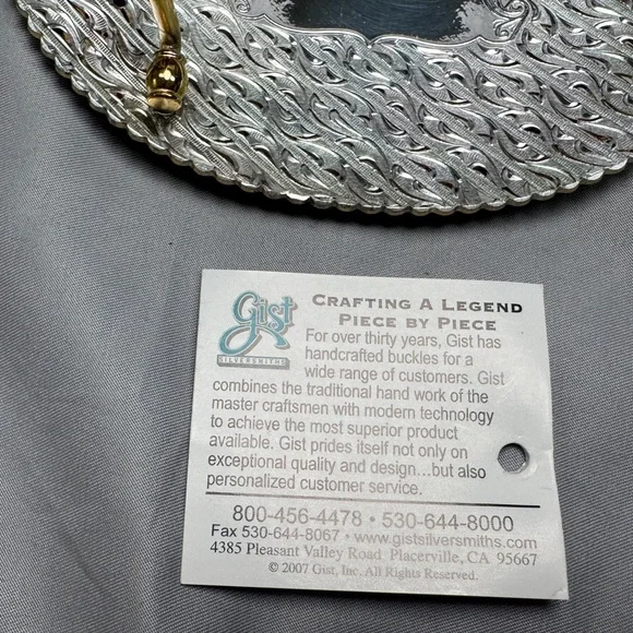 Gist Silversmiths NJQHA Champion Select All Around Belt Buckle 2008 NIB - Picture 7 of 12